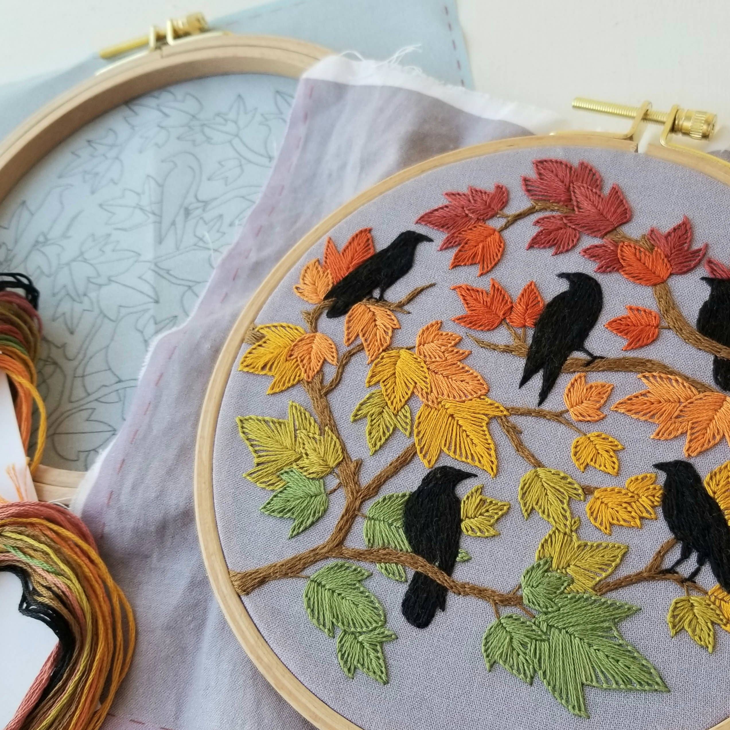 Year of Birds Embroidery Kit – Jessica Long Embroidery