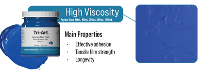 Tri-Art Mfg. - Tri-ArtHigh Viscosity Acrylic Paint: Phthalo Green Blue Shade / 60mL Tube