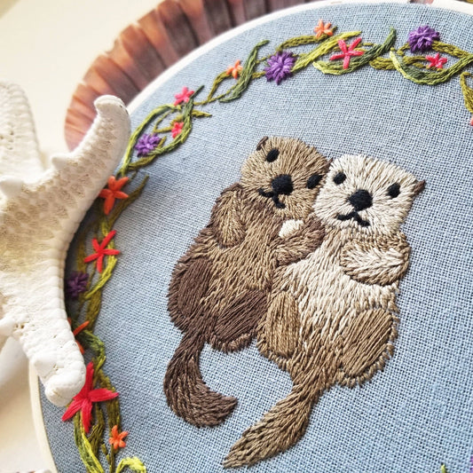 Jessica Long Embroidery - Otterly Adorable Embroidery Kit