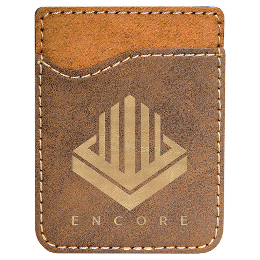 Laserable Leatherette Phone Wallet - The Salty Lick Mercantile