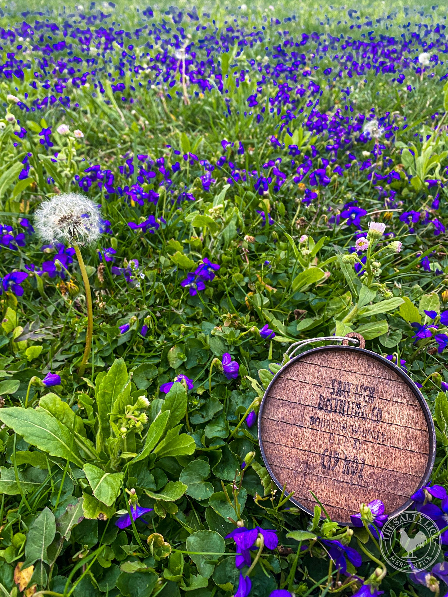 Salt Lick Distillery Bourbon Barrel Lid Ornament - The Salty Lick Mercantile