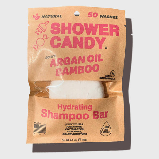 Shower Candy - Argan Oil Bamboo Shampoo Bar