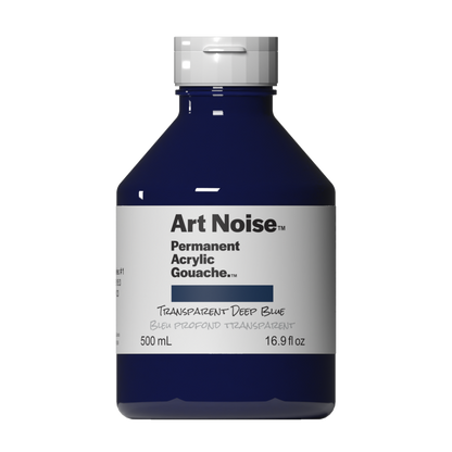 Tri-Art Mfg. - Art Noise Acrylic Gouache: Transparent Deep Blue / 500mL